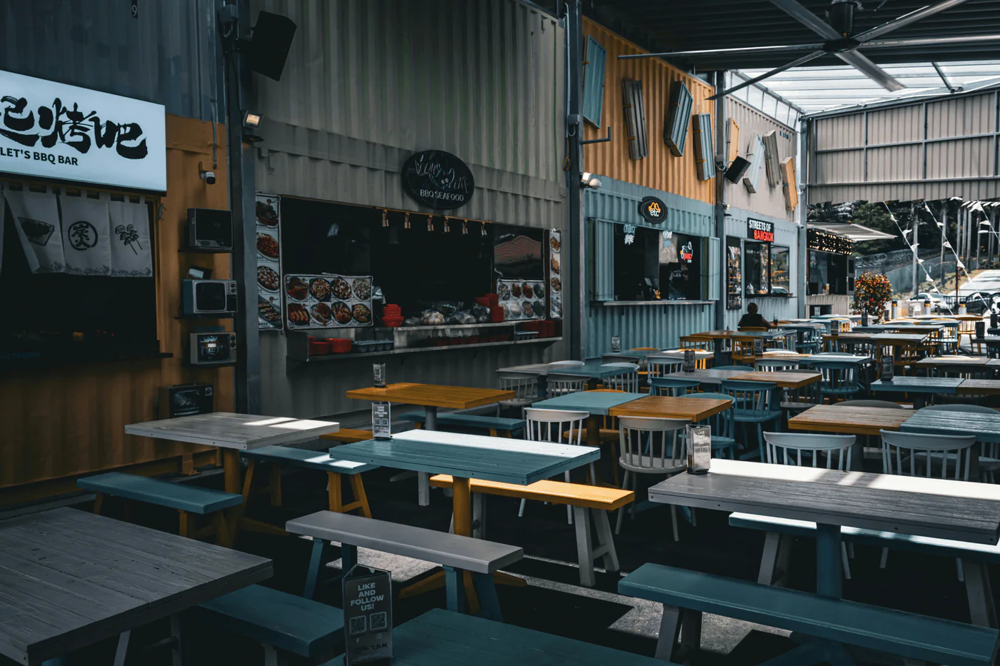 Panel de administración de un food park